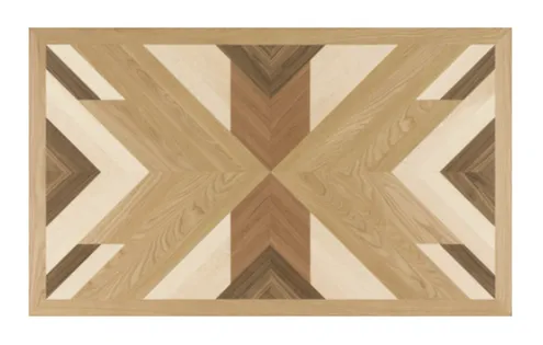 Arrowhead Artisan Rug Wood Medallion